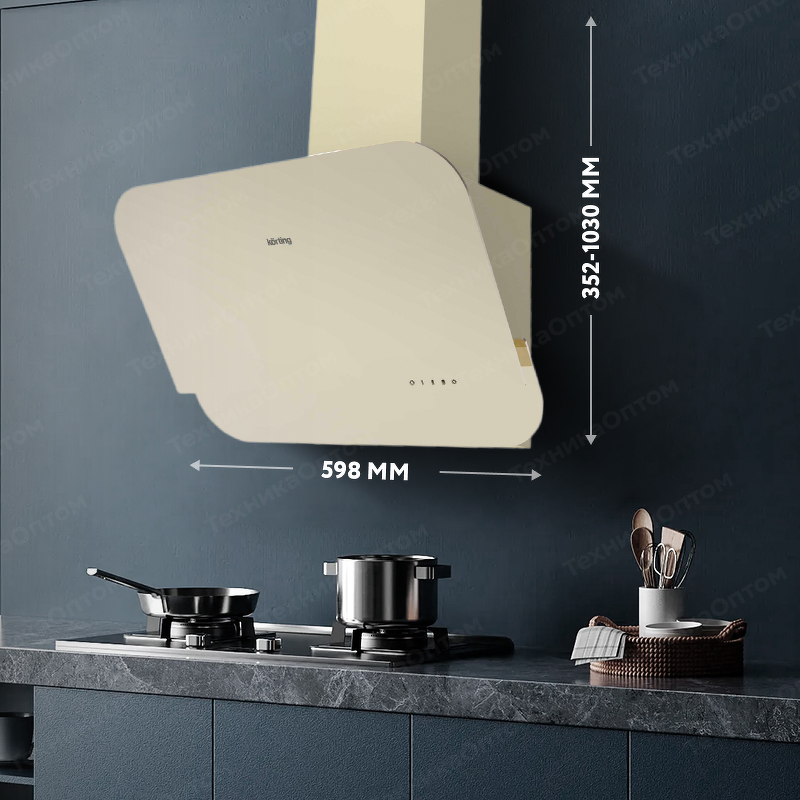 Преимущества Наклонная вытяжка Körting KHC 66135 GB