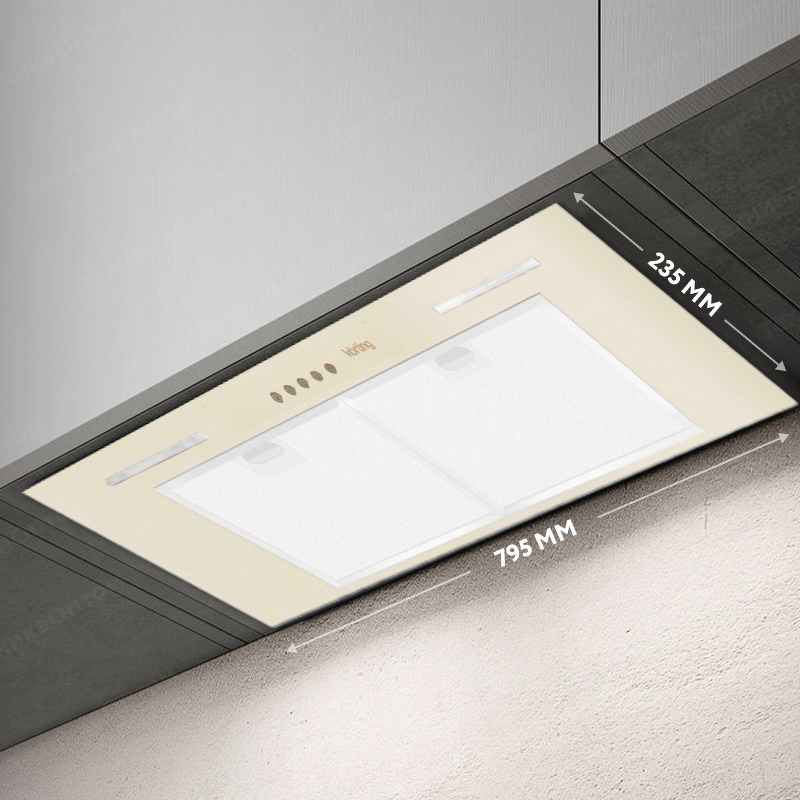 Преимущества Полновстраиваемая вытяжка Körting KHI 9931 RB